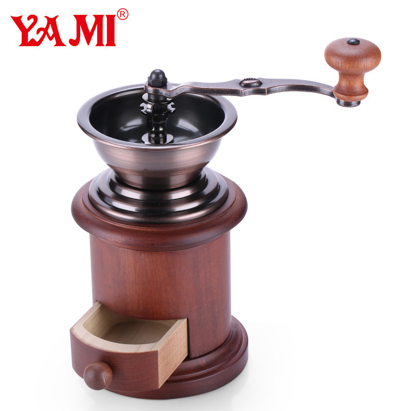 Wooden Manual Coffee Grinder YM3508-大圖1
