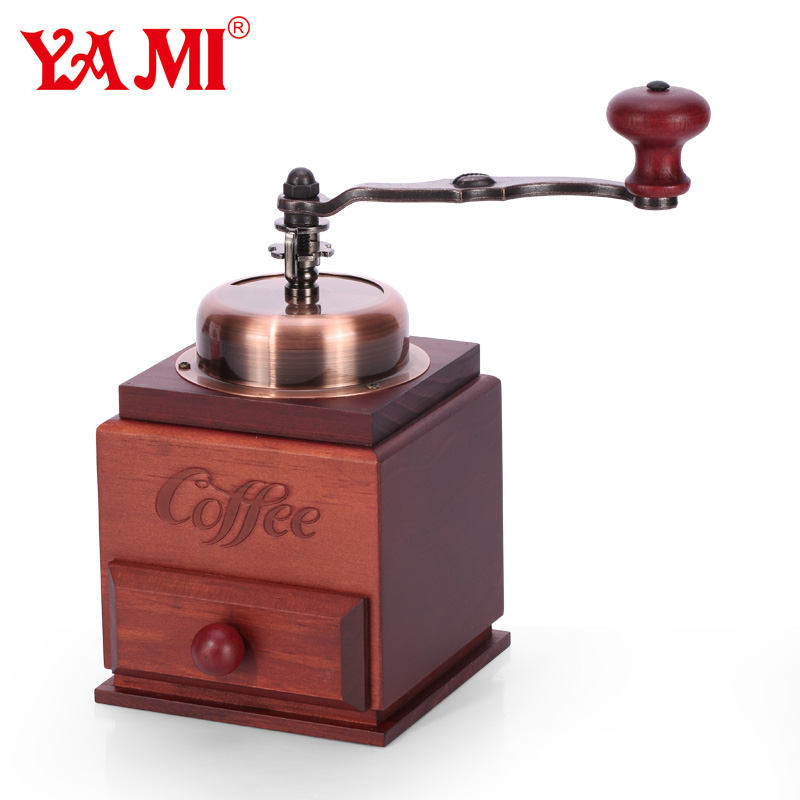 Wooden Manual Coffee Grinder YM3505-大圖1