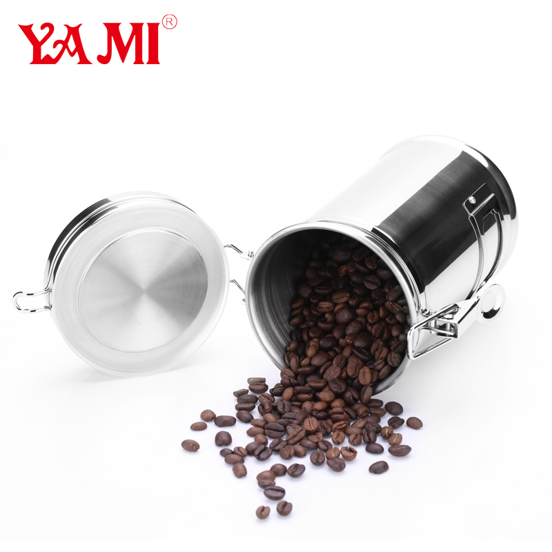 304S/S Coffee Canister 1000cc YM-1000-大圖2
