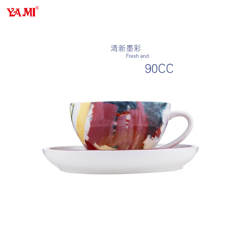 彩繪濃縮咖啡杯