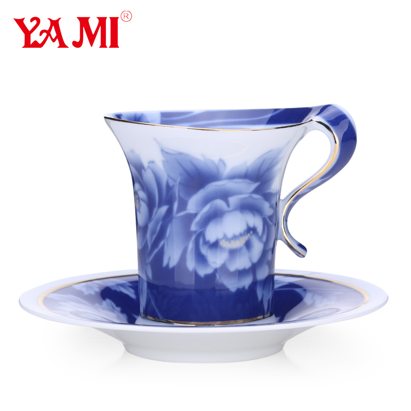 藍(lán)牡丹對杯