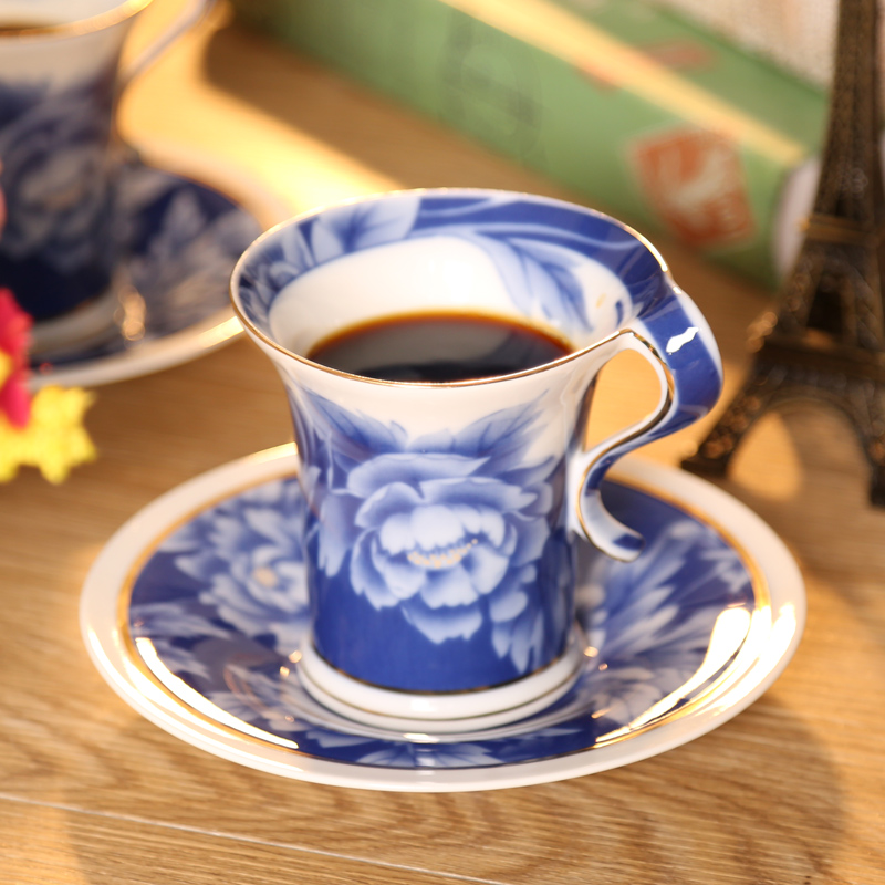 藍(lán)牡丹對(duì)杯-大圖3