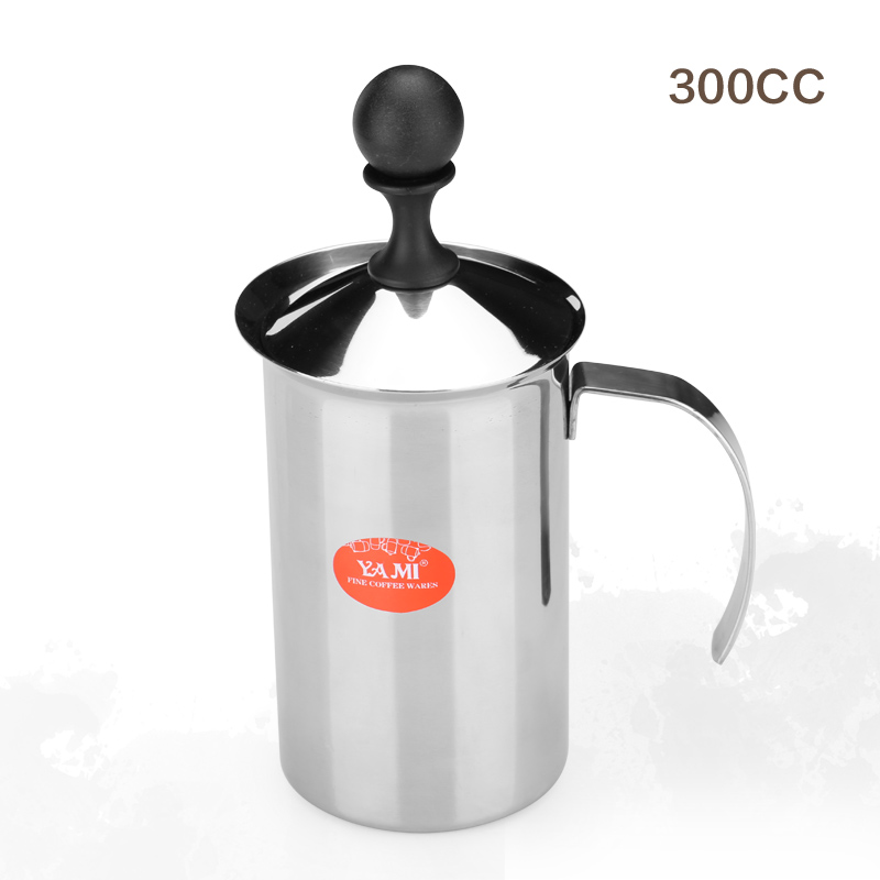 雙層不銹鋼奶泡器300cc