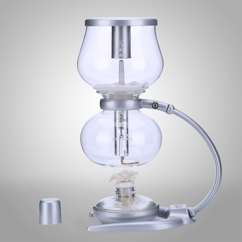 精致咖啡虹吸壺（銀色）