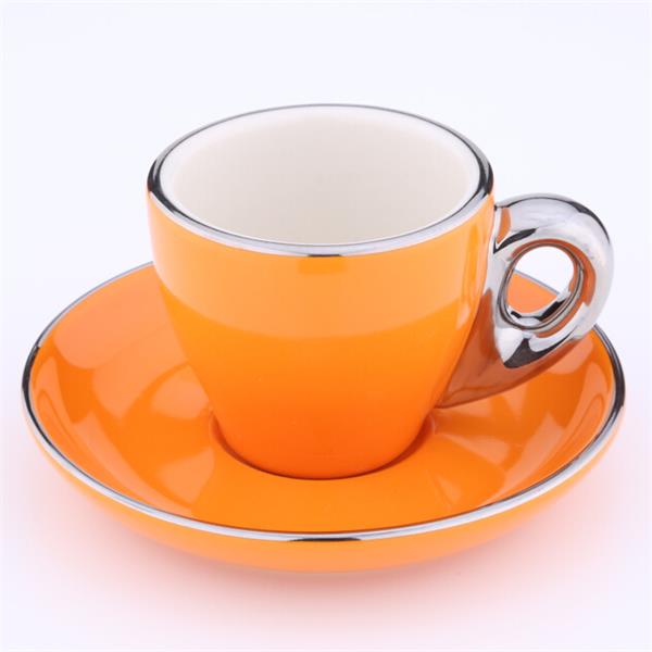 金邊蛋形意式咖啡杯-大圖1