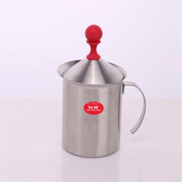 亞光雙層不銹鋼奶泡器 200cc