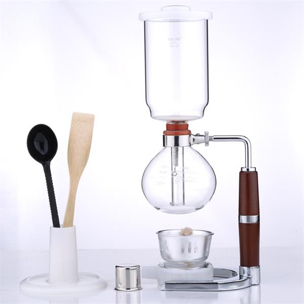 3D虹吸壺 原木手柄