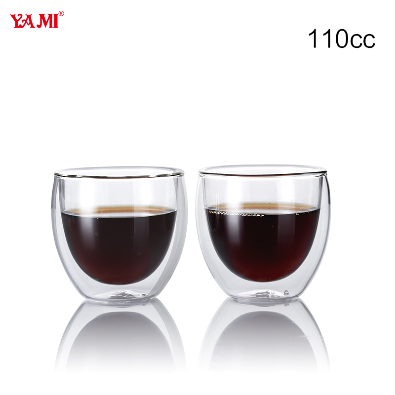 圓形雙層玻璃杯110cc-大圖1