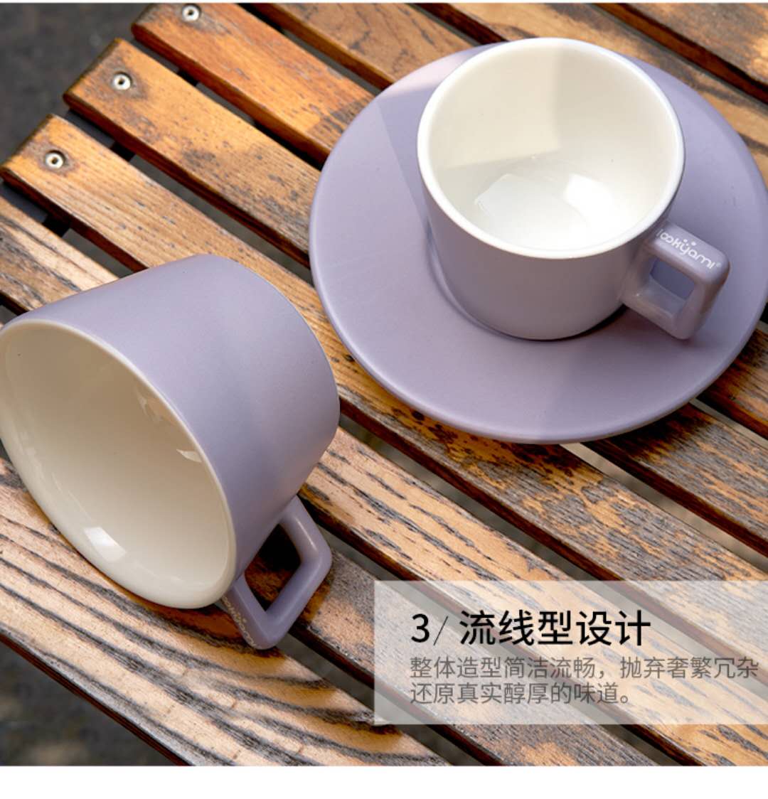 意式拉花馬卡龍咖啡杯（200cc杯碟）-大圖2