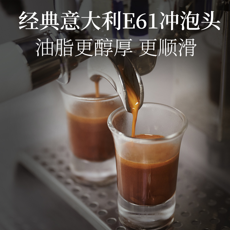 LADETINA 傳奇商用半自動(dòng)咖啡機(jī)意式濃縮咖啡打蒸汽奶泡茶咖兩用-大圖2