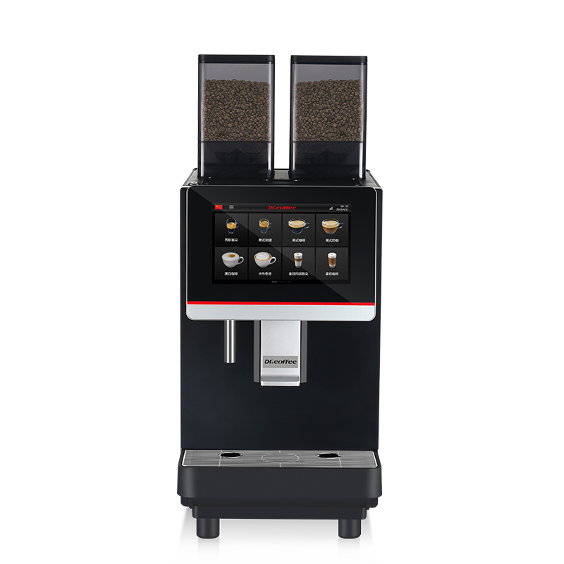 DrCoffee/咖博士F3-H全自動商用咖啡機雙豆倉一鍵冷熱奶沫高速出