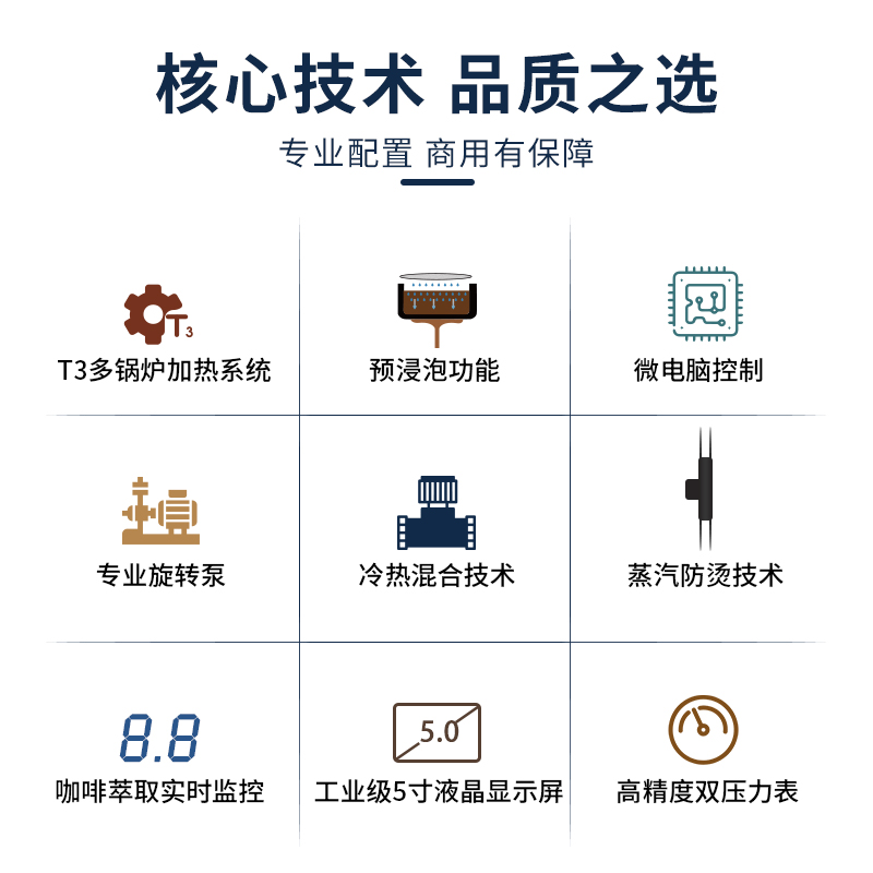 T&Z KT3-2A 太子商用半自動(dòng)咖啡機(jī)-大圖0